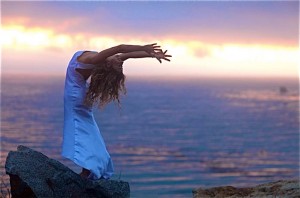 Goddess reaching